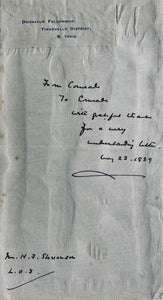 1939 AMY CARMICHAEL. Kohila, First Edition with Autograph Presentation to Head of Keswick Convention