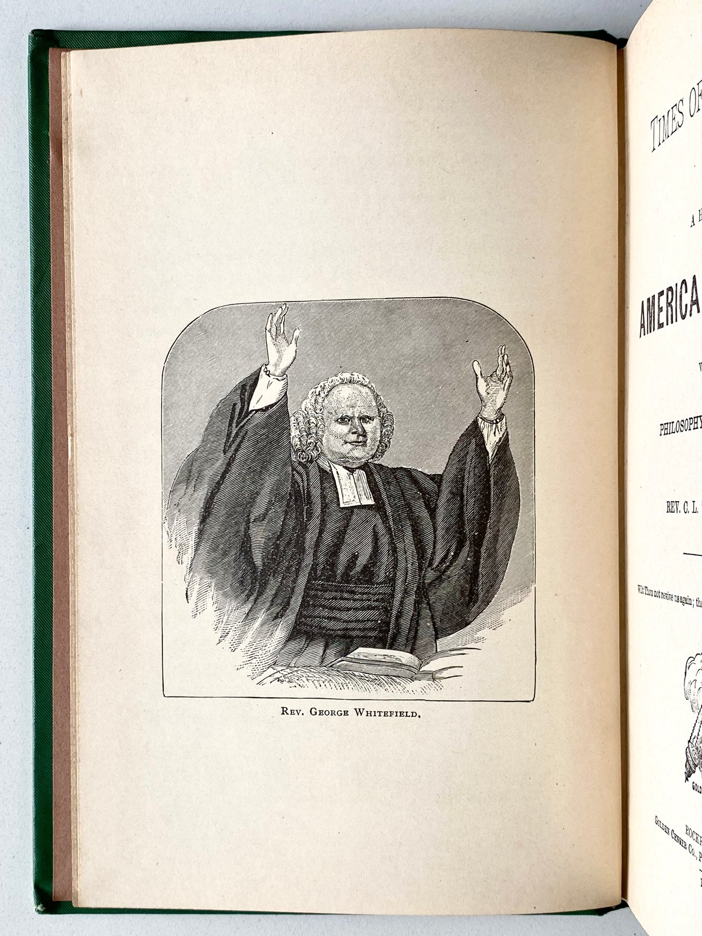 1880 C. L. THOMPSON. Times of Refreshing; A History of Revivals in America. Fine Example.