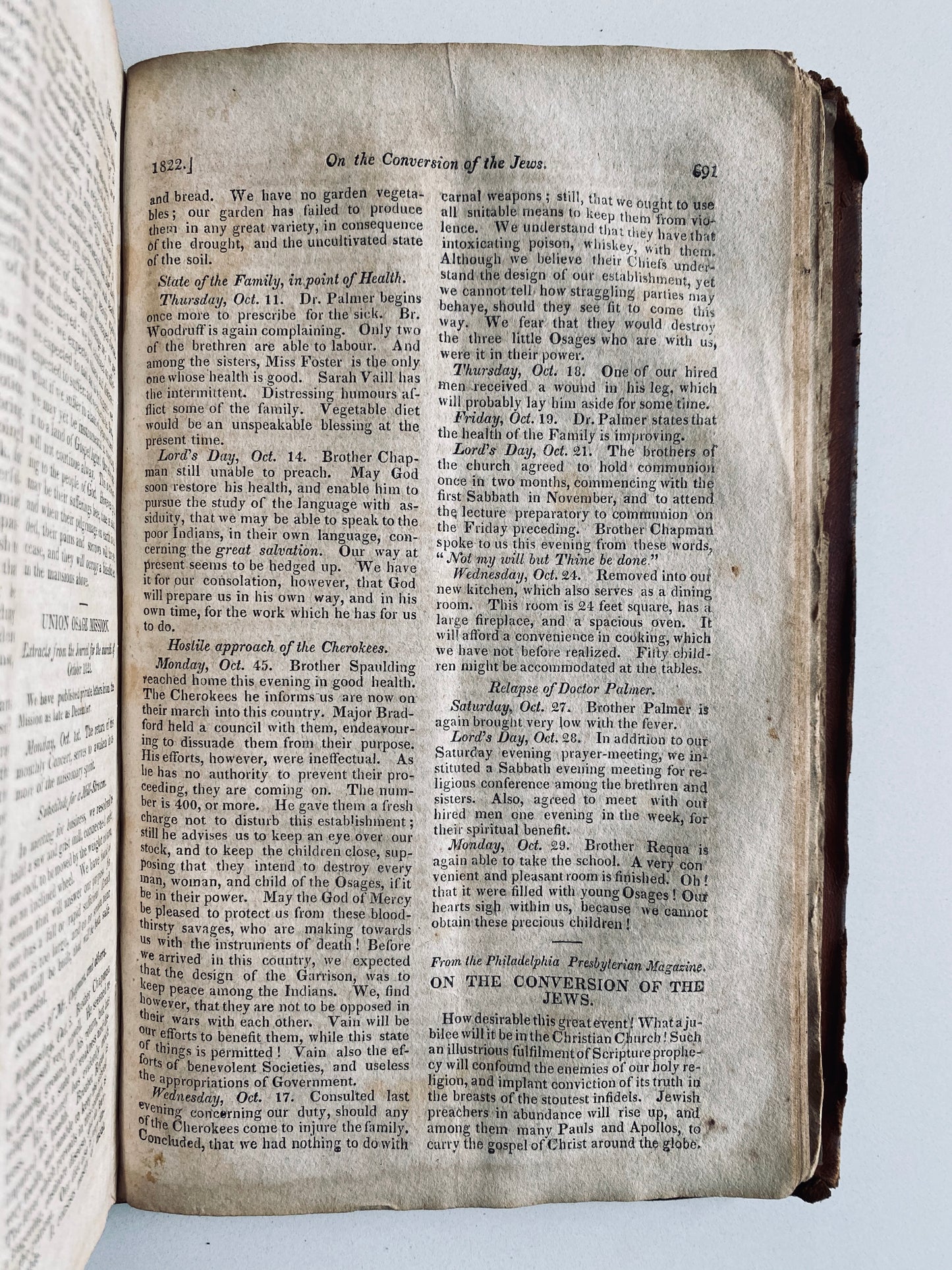 1821. Religious Intelligencer and Revivalist. Great Awakening, Adoniram Judson, Jewish Missions, &c.