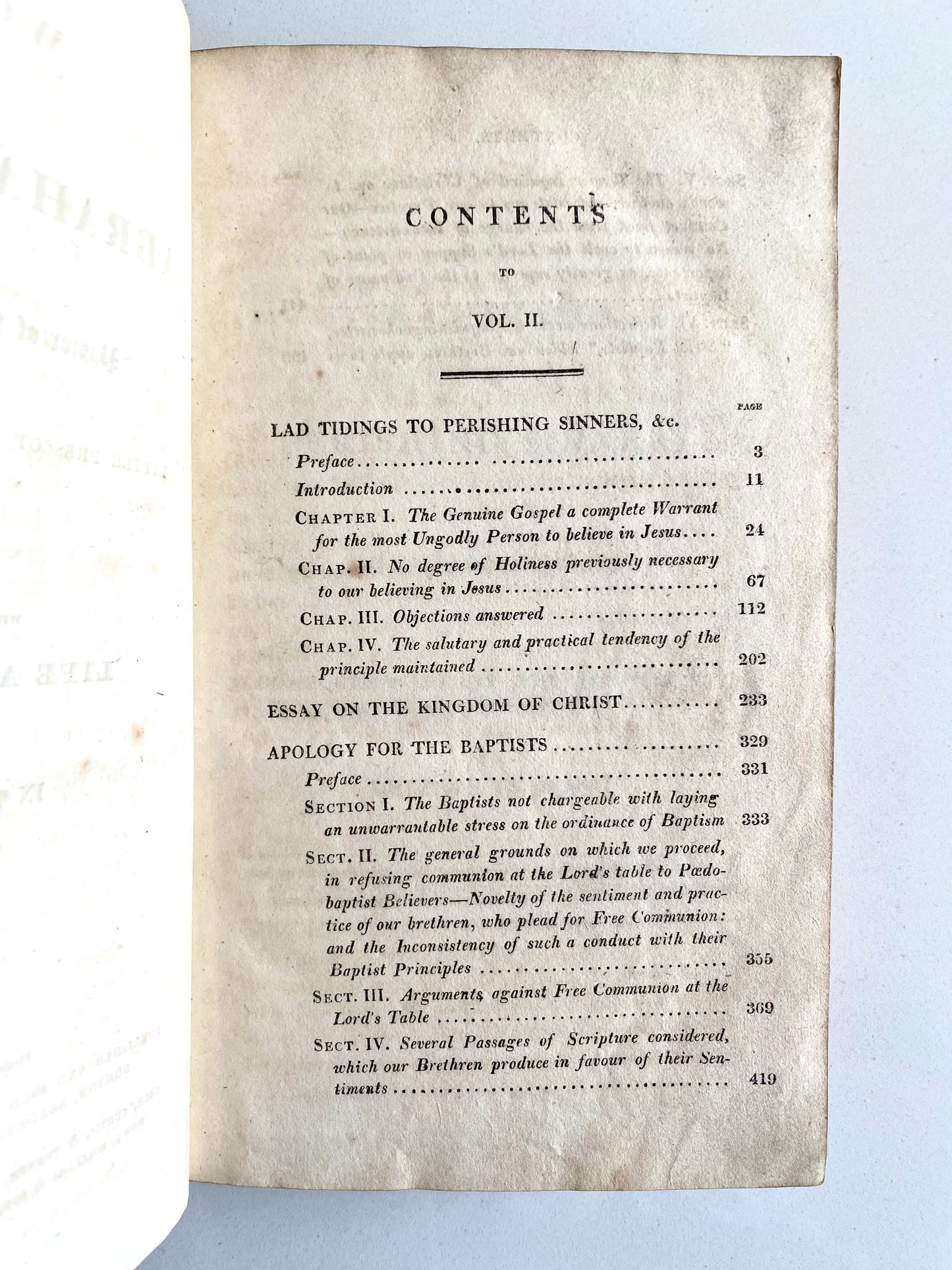 1813 ABRAHAM BOOTH. Works of Important Baptist, Abraham Booth. Defender of Dunking!