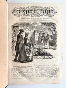 1865 THE LEISURE HOUR. Gold Rush, Western Americana, China, Beautifully Engraved
