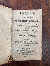 Load image into Gallery viewer, 1823 AMERICANIZED ISAAC WATTS. Miniature Leather - Psalms for Christian Worship in the United States