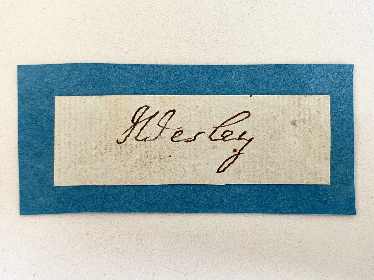 JOHN WESLEY - Superb John Wesley Autograph w/ Important Methodist Provenance