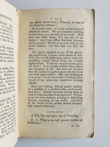 1779 JOHN WESLEY. Minutes of Several Conversations Between John Wesley and Preachers. RARE!