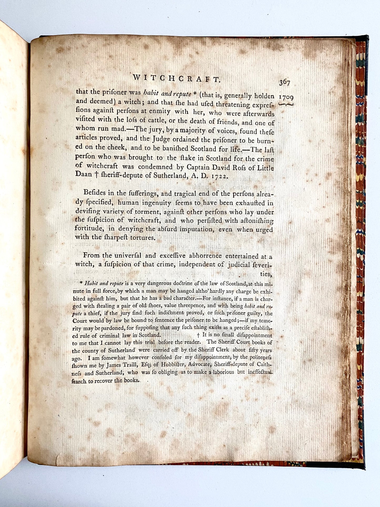 1785 RARE SCOTTISH. Scottish Trials for Witchcraft, Blasphemy, Incest, Adultery, Murder, and Piracy in Reformation Era Scotland!