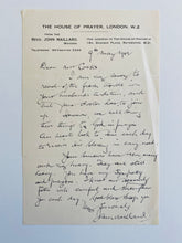Load image into Gallery viewer, 1942 JOHN MAILLARD. Important Series of Letters on Divine Healing from Anglican Faith Healer