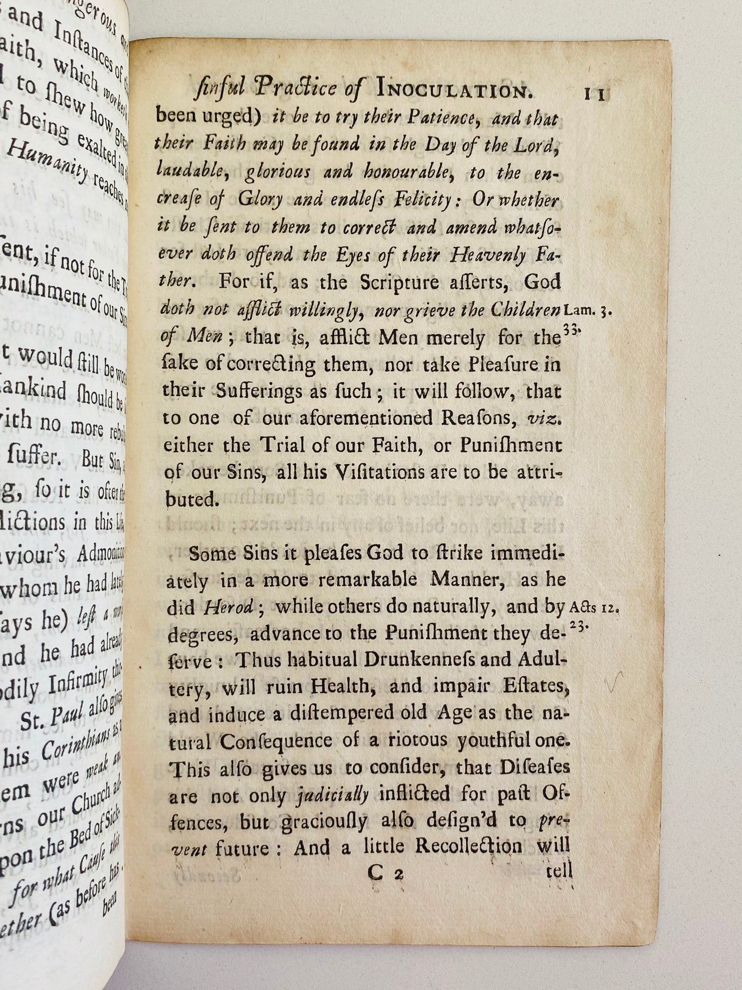 1722 EDMUND MASSEY. Sermon against the Dangerous and Sinful Practice of Inoculation. Scarce on Vaccinations!