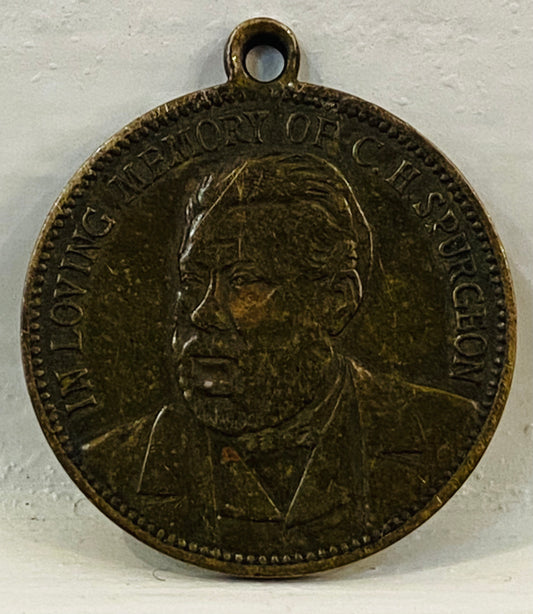 1892 C. H. SPURGEON. Rare Mourning Medal Issued for the Funeral of C. H. Spurgeon