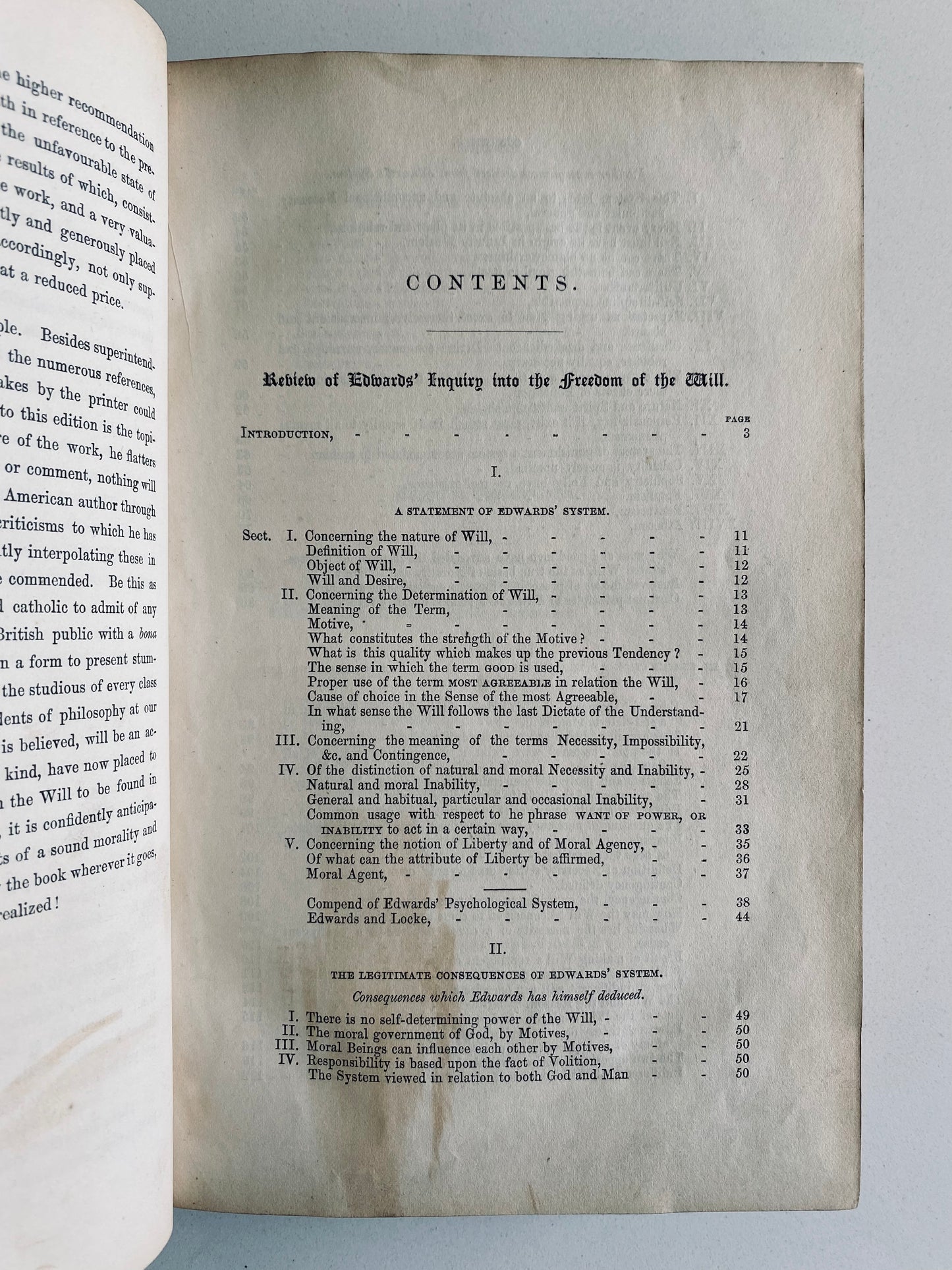 1857 JONATHAN EDWARDS &c. A Treatise on the Will, Moral Agency, etc., Philosophy of Christianity.