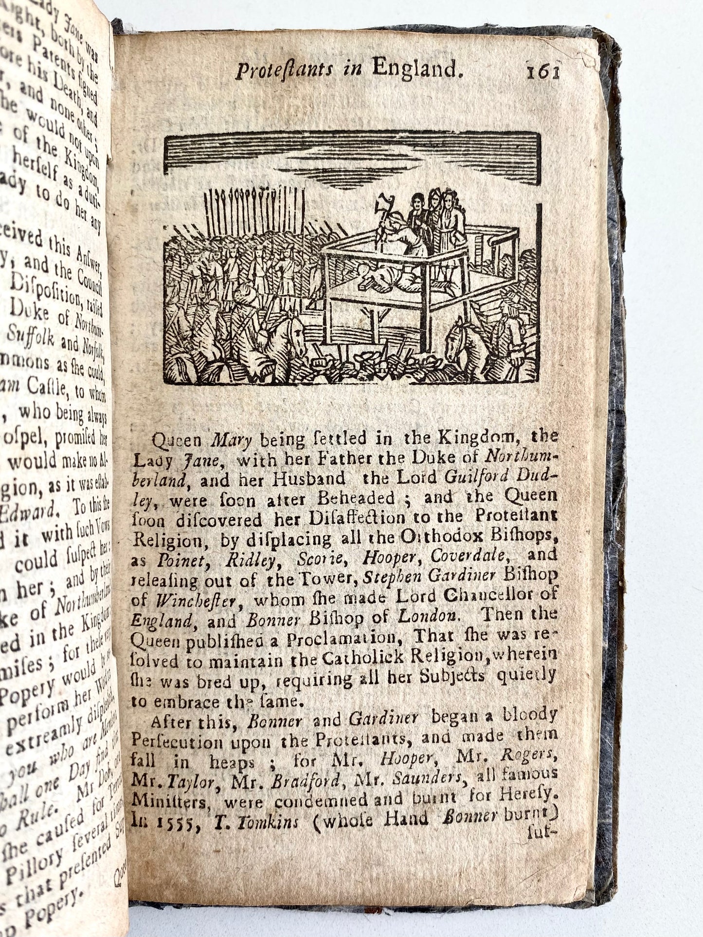 1729 MARTYRS IN THE FLAMES. Rare Illustrated Martyrology by Nathaniel Crouch