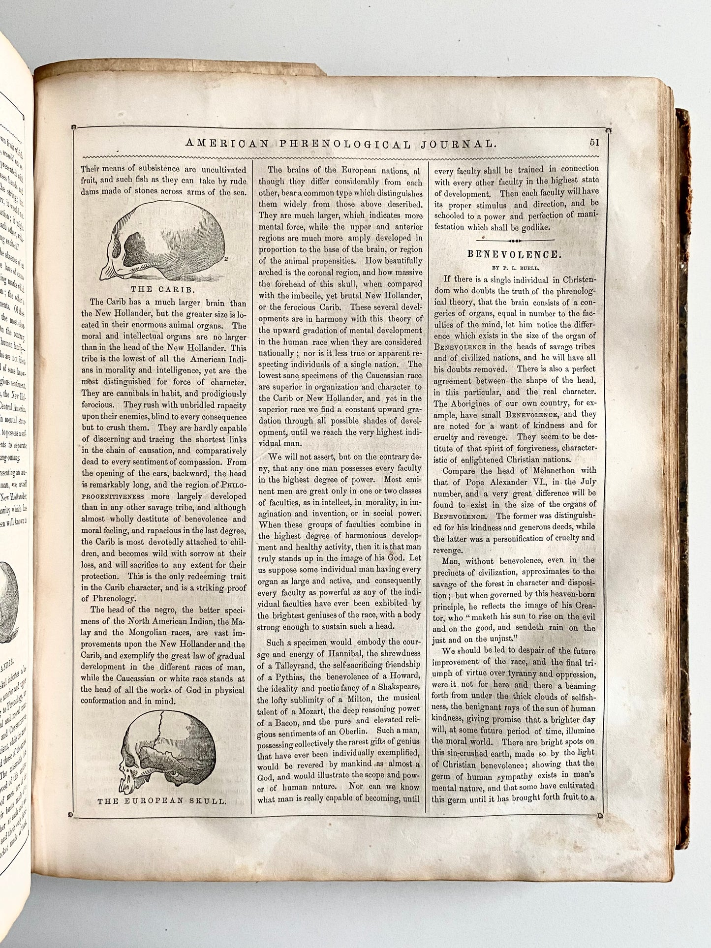 1851-1853 PHRENOLOGICAL JOURNAL. Clairvoyance, Somnambulism, Feminism, Mormonism, etc. Superbly Illustrated.