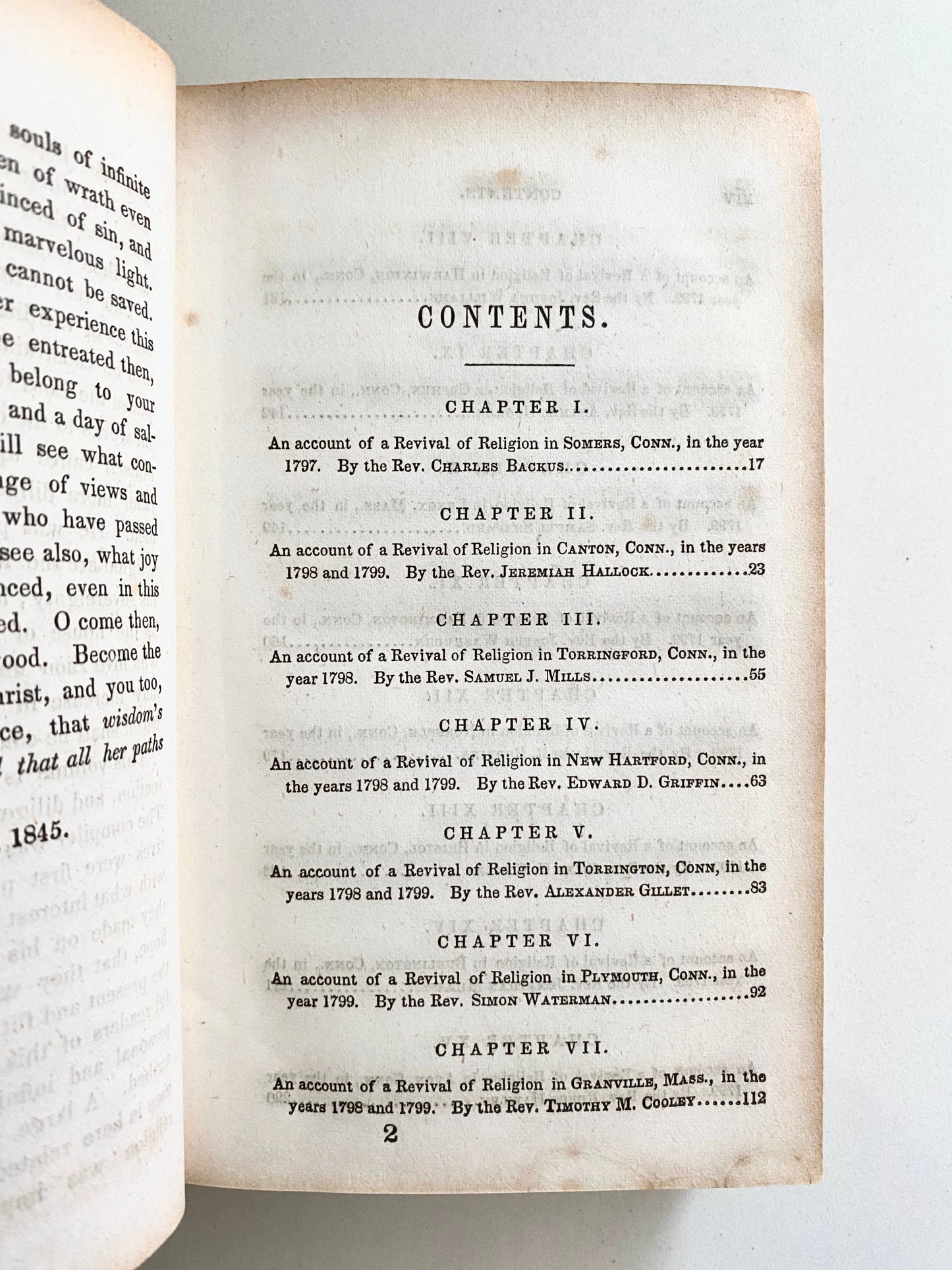 1846 BENNET TYLER. First-Hand Accounts of the Second Great Awakening in New England. 378pp. Rare.