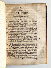 Load image into Gallery viewer, 1618 JOHN SELDEN. Tithes Proved to be Un-Scriptural and the Custom of Man. 1st Edition.