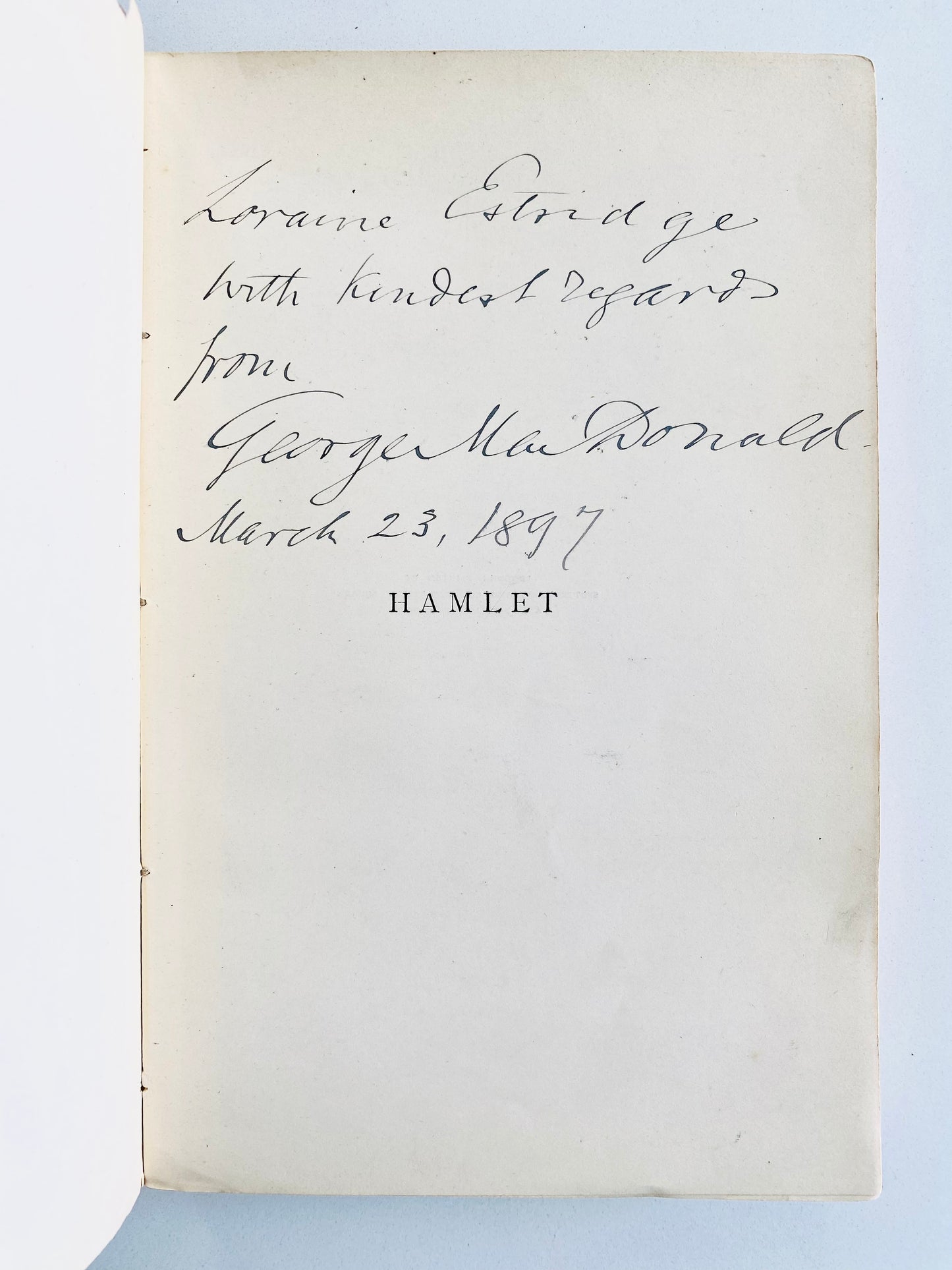 1868-1897 GEORGE MACDONALD. Small Archive of Letters and Artifacts by C. S. Lewis' "Master."