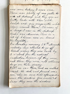 1909 S. S. SEYDLITZ. 152pp. Tasmania Manuscript Travel Diary of Miss Daisy Blanche Miller