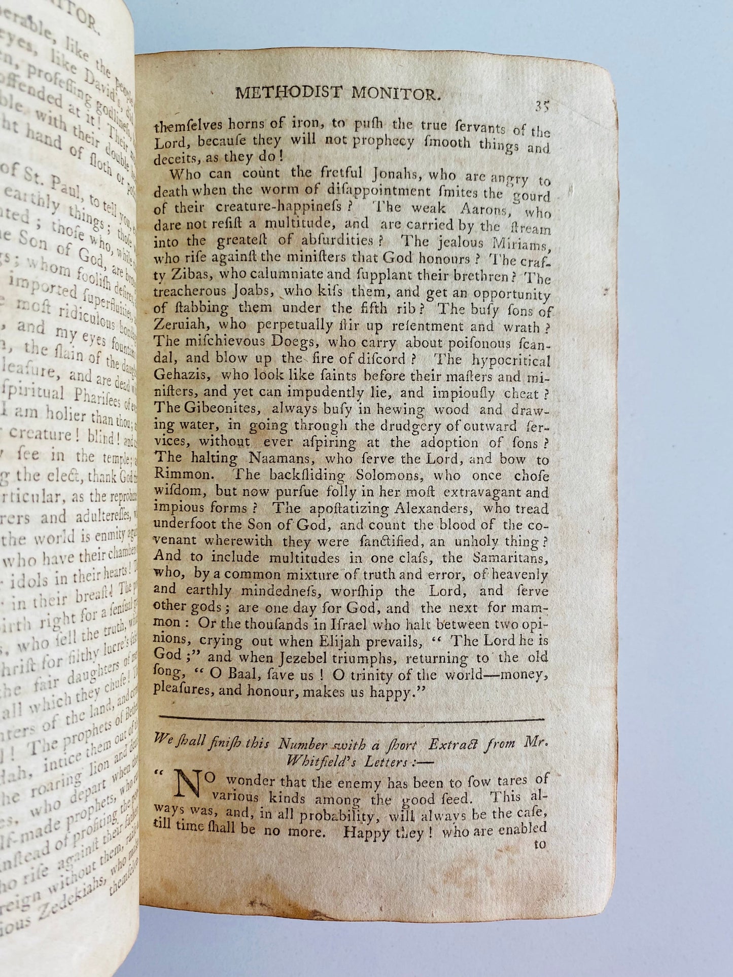 1796 METHODIST REVIVAL. The Methodist Monitor. Important Methodist Revivalist Periodical.