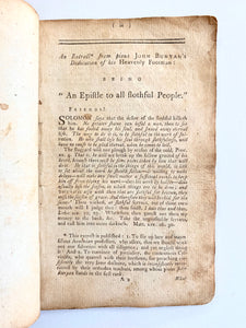 1787 METHODIST. Extract from John Bunyan's Heavenly Footman by John Fletcher.
