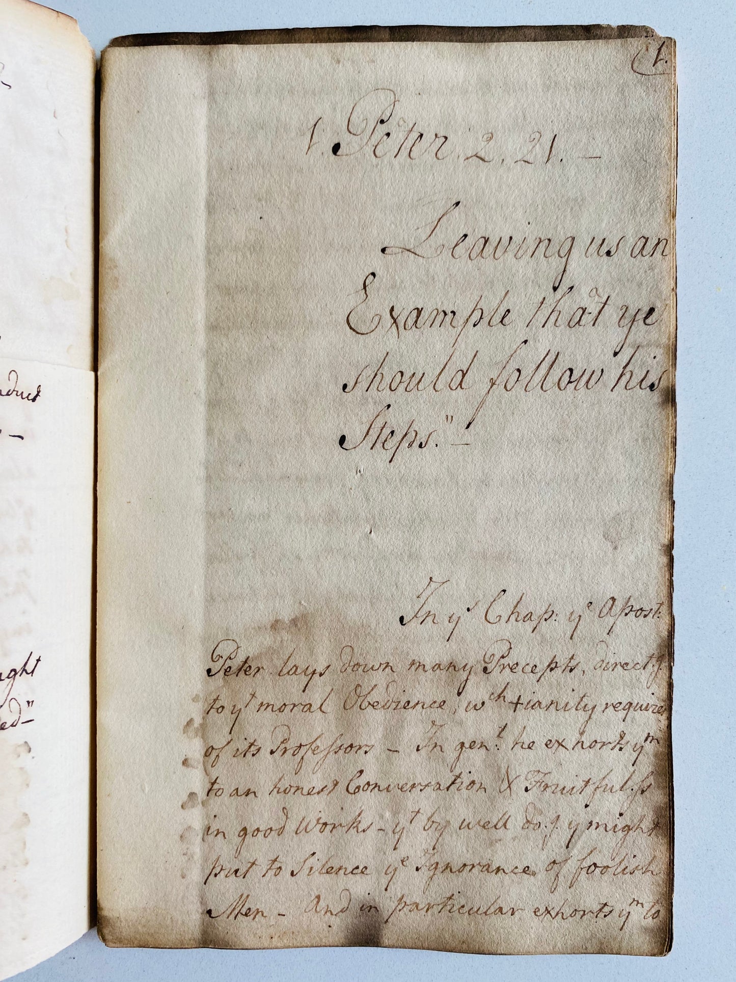 1761-1792 EBENEZER THAYER. Over 600 Pages of Manuscript Searching & Highly Evangelical Sermons by Pro-American Revolutionary War Divine.