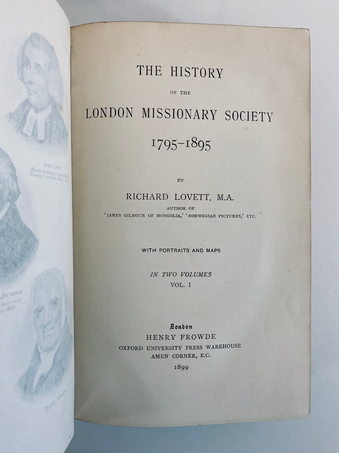 1899 RICHARD LOVETT. History of the London Missionary Society - 2vols - Rare Primary History