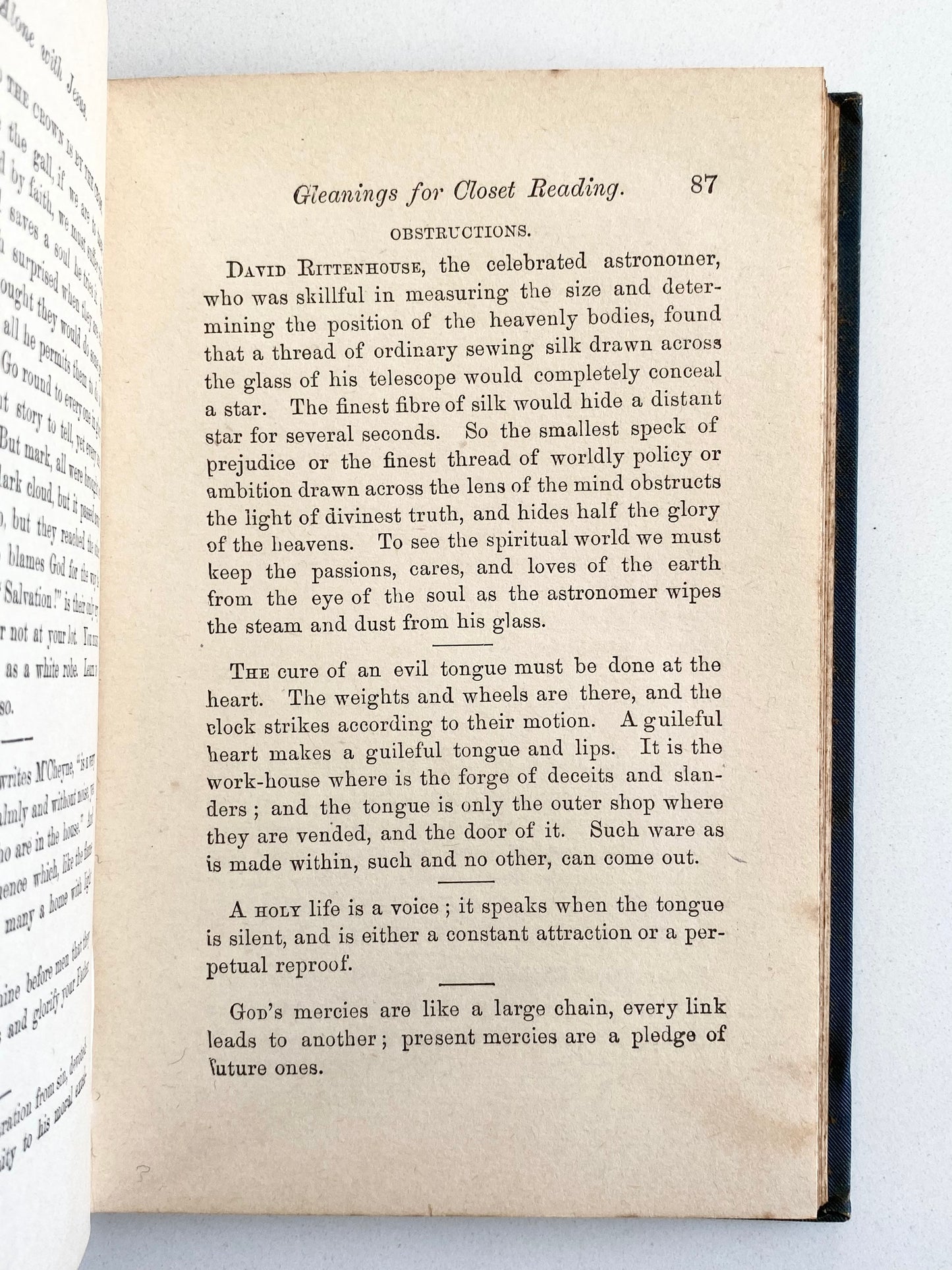 1872 FULTON STREET PRAYER REVIVAL. Alone With Jesus - Gleanings from the Closet by Jeremiah Lanphier.