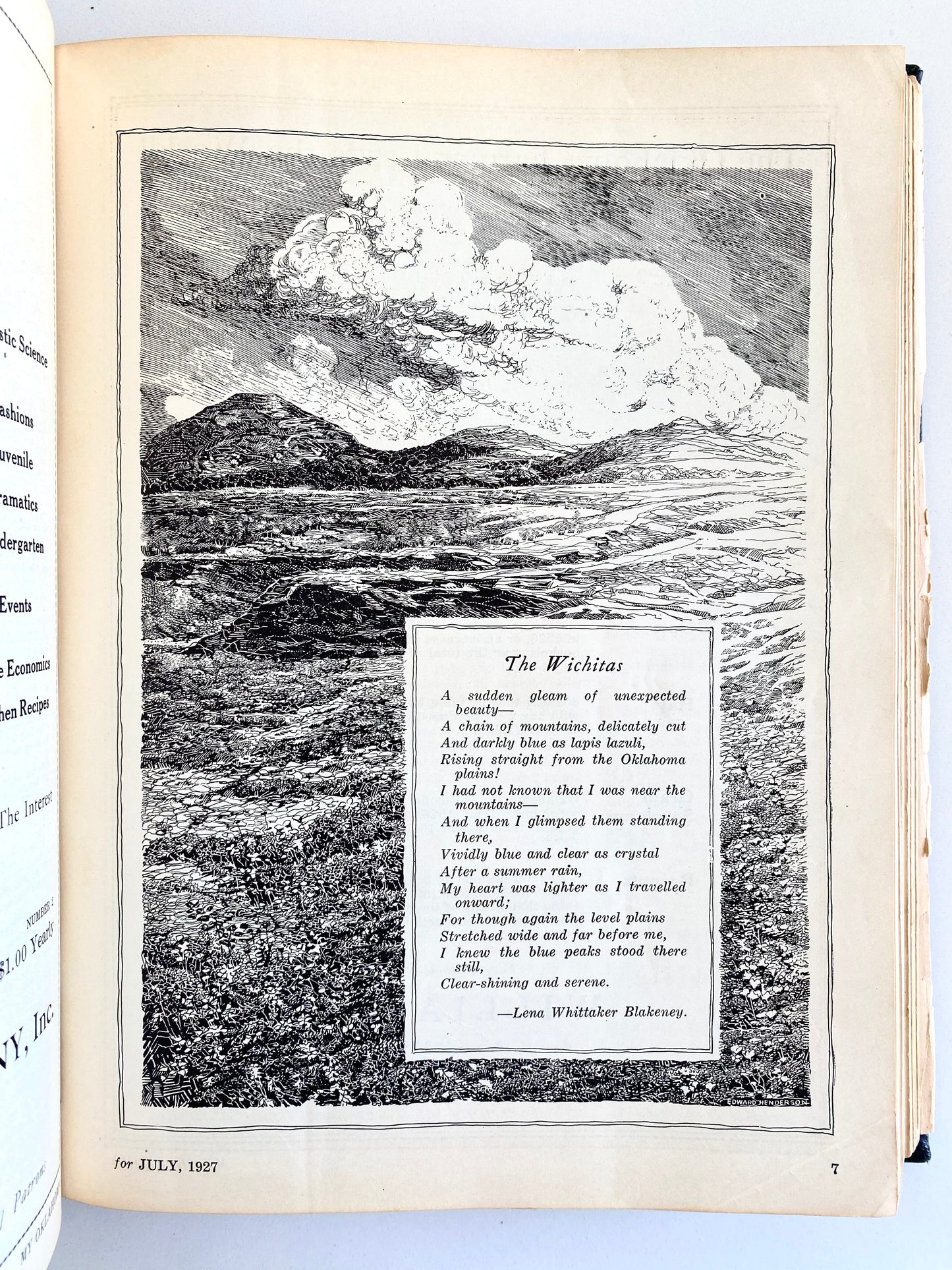 1927 MY OKLAHOMA. Scarce Early Oklahoma Magazine - Aggies, Sooners, Cotton, Poetry, Etc.