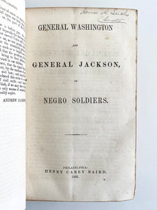 1796-1866 ABRAHAM LINCOLN, SLAVERY, AND CIVIL WAR. Important Sammelband of 71 Works!