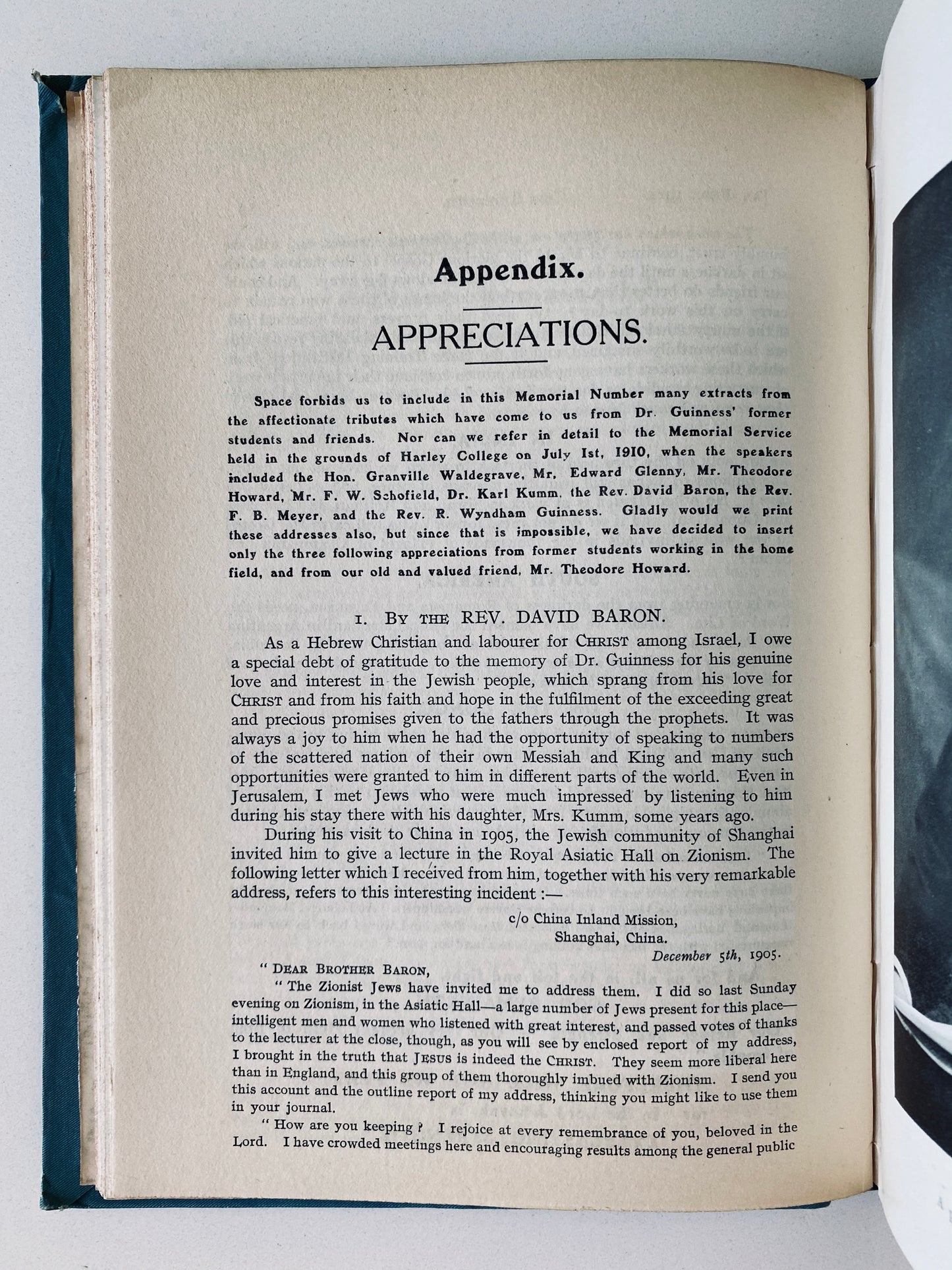 1911 H GRATTAN GUINNESS. Regions Beyond Missionary Periodical. Rare!