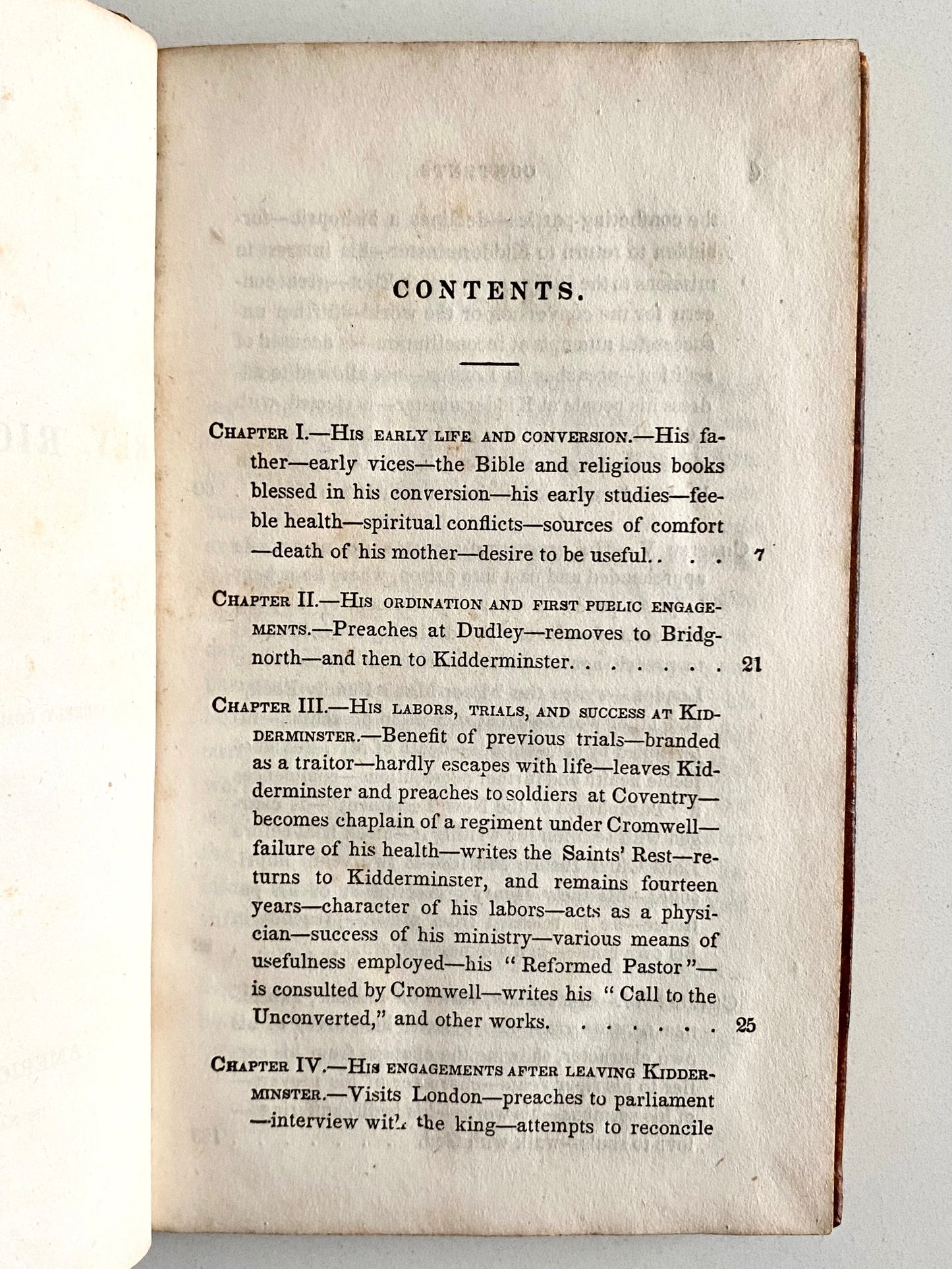 1830 RICHARD BAXTER. The Life of Richard Baxter. Fine Tree Leather Binding.