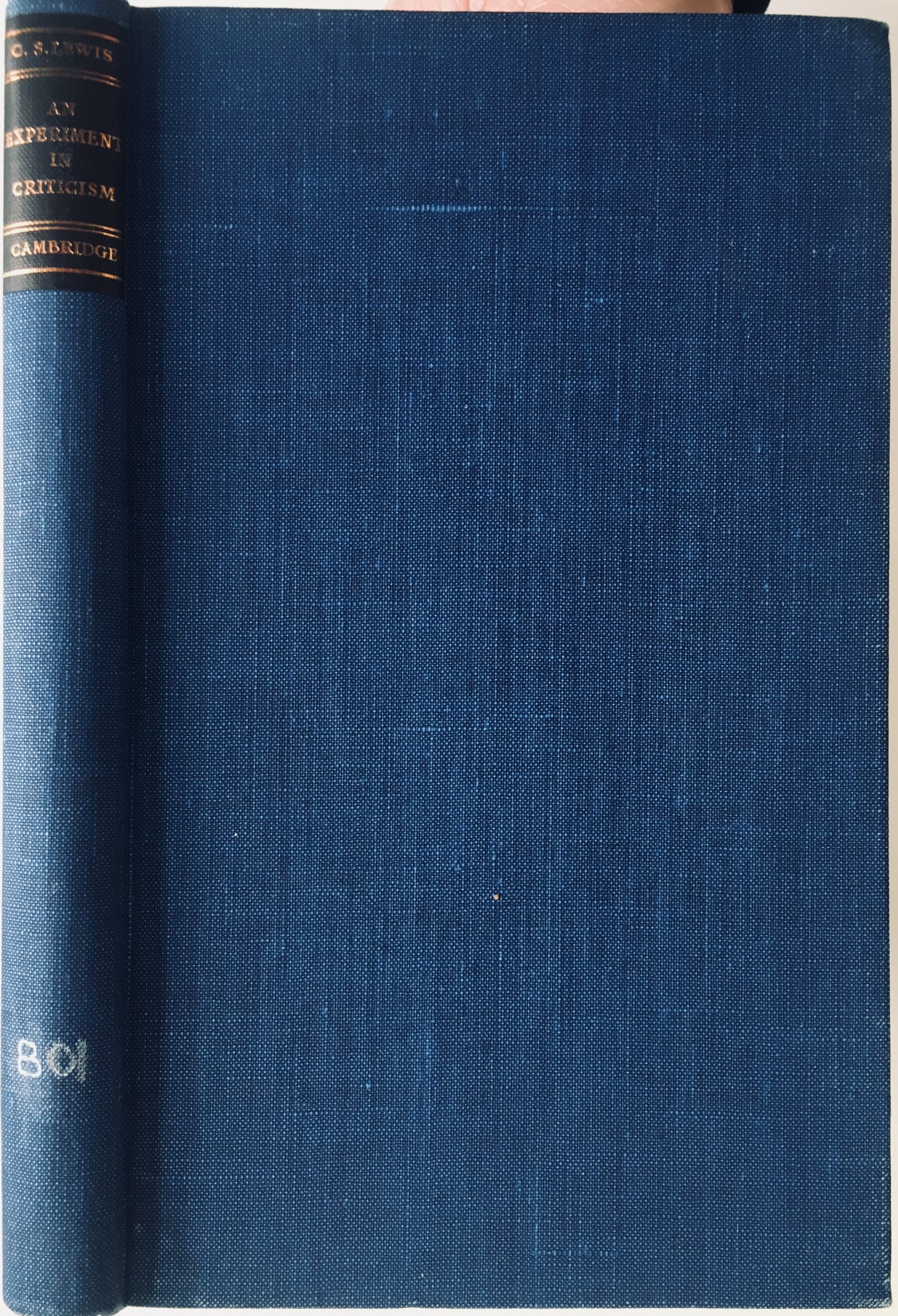 1961 C. S. LEWIS. An Experiment in Criticism. First Edition. Myth, Fantasy, Realism, and Poetry