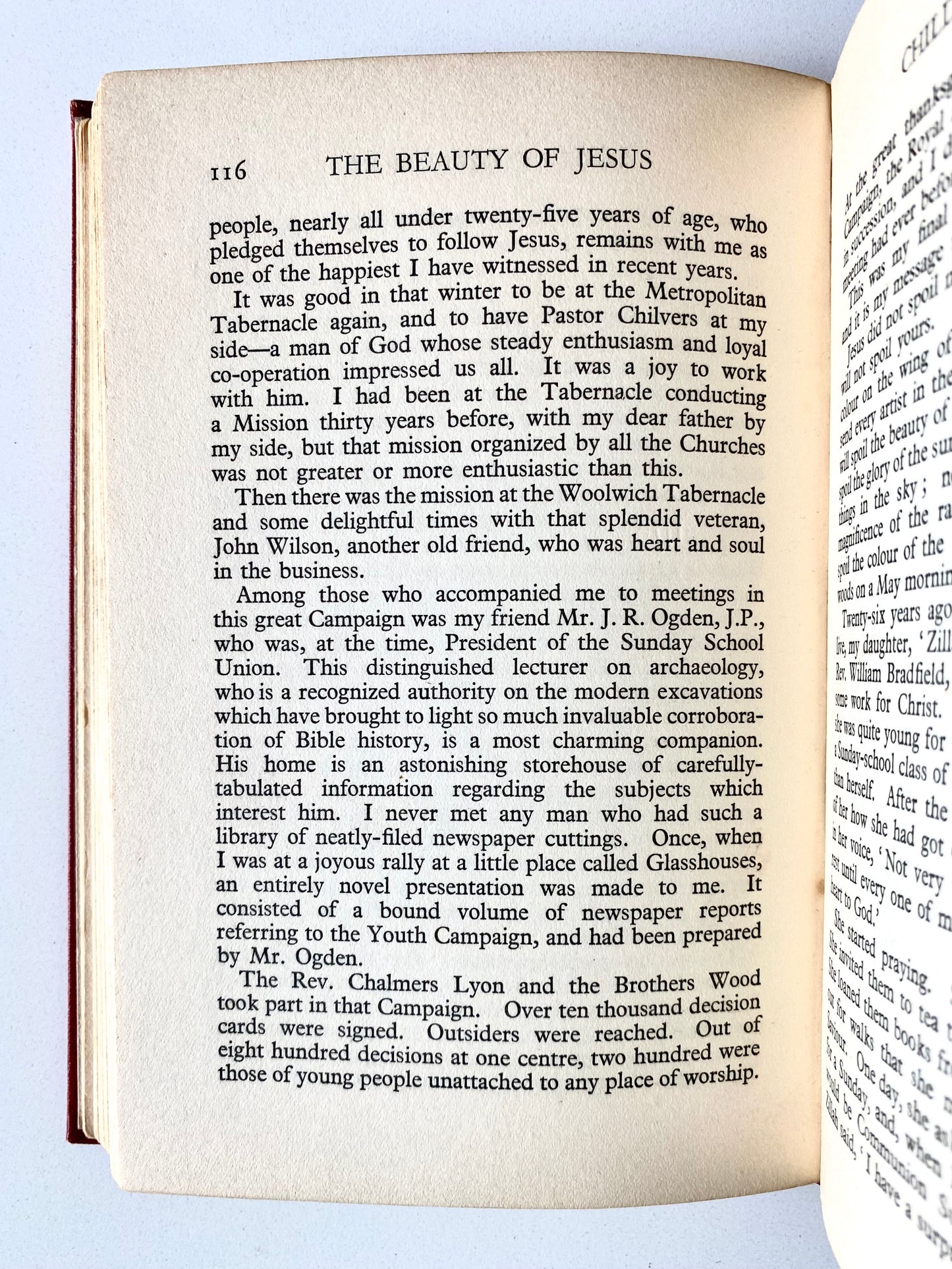 1932 GIPSY SMITH. The Beauty of Jesus, 1st Edition with Two Autograph Letters to His Friend!