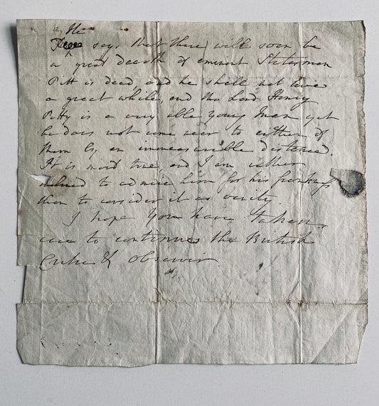 1795 WILLIAM WILBERFORCE & CLAPHAM SECT. Two Autograph Letters to Hannah More Re: Slavery & Religious Matters