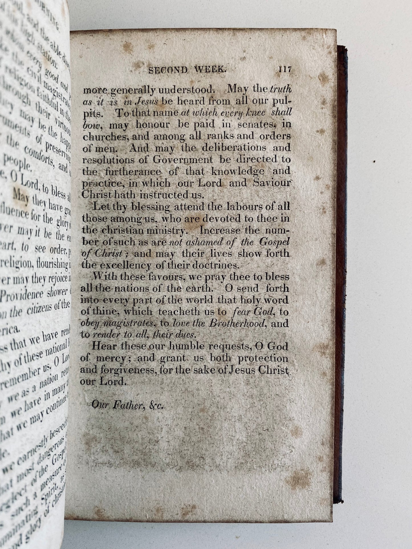 1819 JAMES BEAN. Morning and Evening Prayers for Every Day in the Month. Americanized.