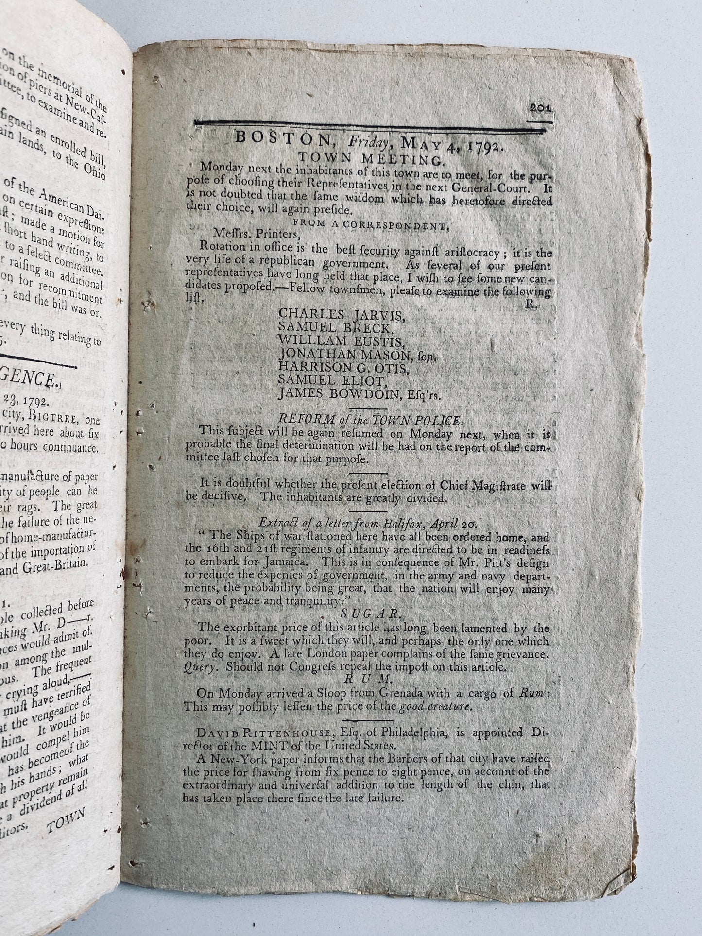 1792 WILLIAM CUSHING. American Apollo Magazine belonging to First Supreme Court Justice!