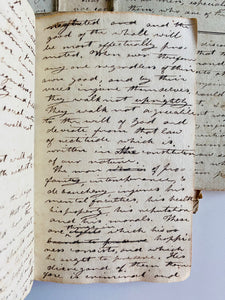 1806-1825 ELISHA D. ANDREWS. 250+ Pages of Manuscript Sermons by Vermont / Michigan Baptist & Revivalist.