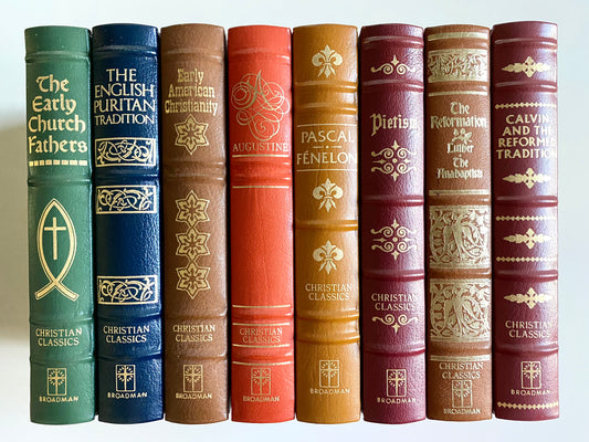 1979-1981 FINE LEATHER. 8 Volumes from the Broadman Limited Edition Christian Classics Series.