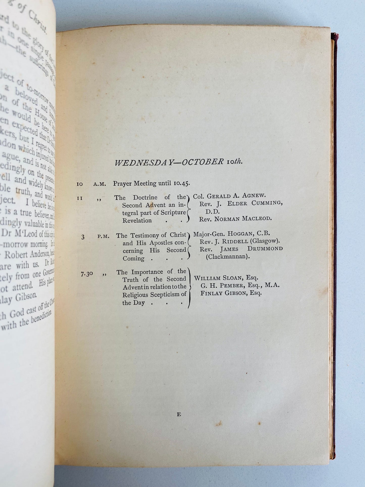 1888 H. GRATTAN GUINNESS &c. Premillennial Eschatology Convention in Edinburgh, 1888. Rare!