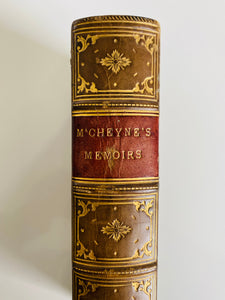 1866 ROBERT MURRAY M'CHEYNE. Memoirs & Remains of M'Cheyne in Fine Binding + Autograph!