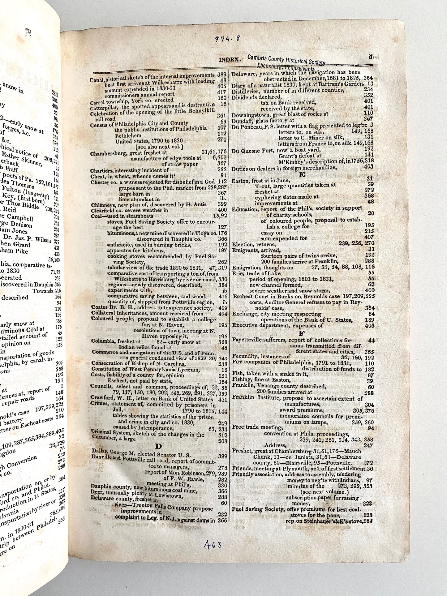 1832 PENNSYLVANIA REGISTER. Slavery, Emigration, William Penn, Colored Persons, Free Trade, &c