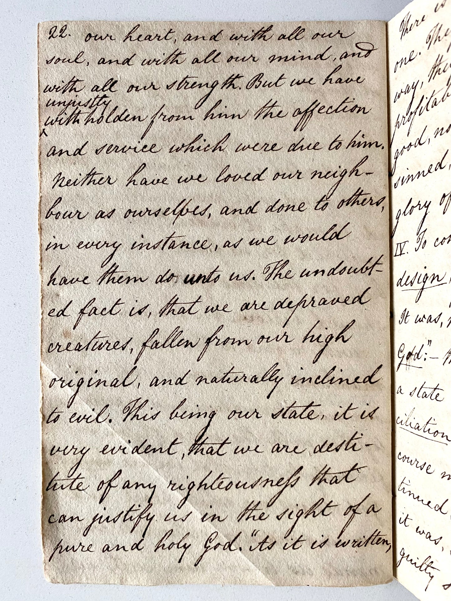 1805 THOMAS PICTON. Manuscript Sermon Archive of First Chaplain to West Point.