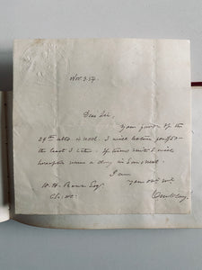 1854 AUTOGRAPH ALBUM. Harriet Beecher Stowe, William Lloyd Garrison, Stephen A. Douglas, &c
