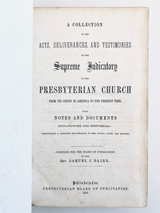 1856 SAMUEL BAIRD. History of Presbyterian Revivals; George Whitefield, Tennents, Cane Ridge Revival, &c.
