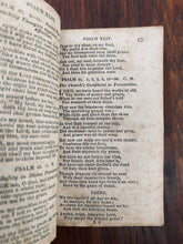 Load image into Gallery viewer, 1823 AMERICANIZED ISAAC WATTS. Miniature Leather - Psalms for Christian Worship in the United States