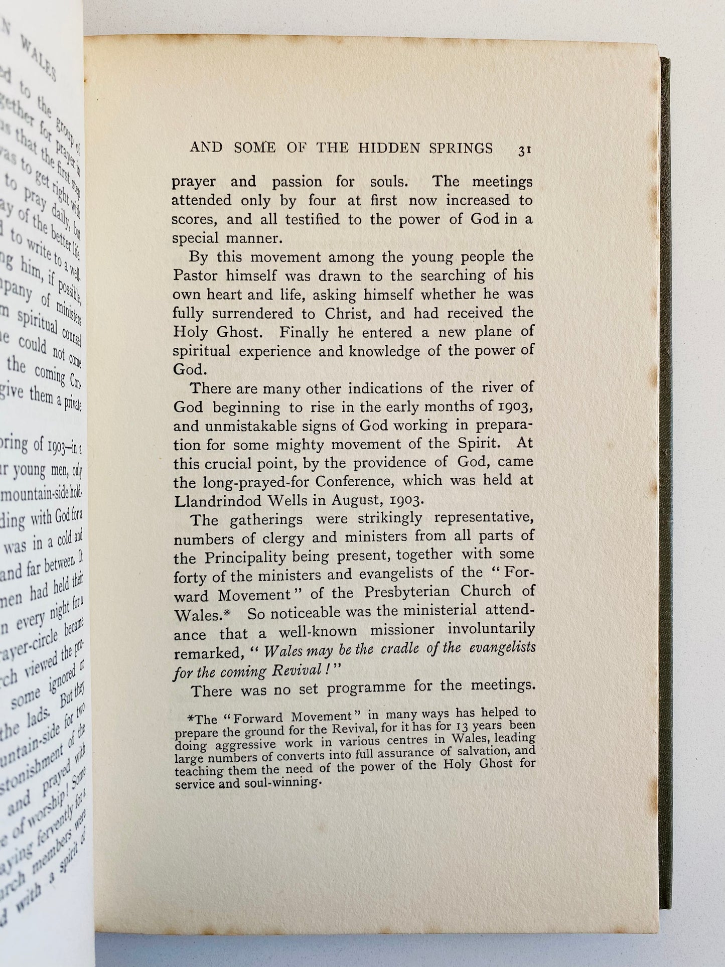 1905 JESSIE PENN-LEWIS. The Awakening in Wales and History of Welsh Revivals. First Edition