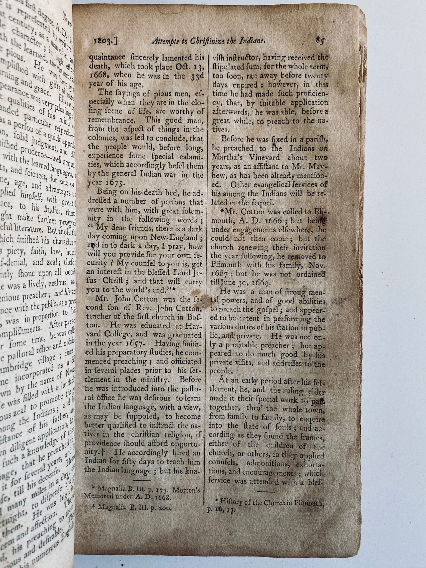 1803 CONNECTICUT EVANGELICAL MAG. Important Second Great Awakening Periodical w/ Excellent Revival Content.