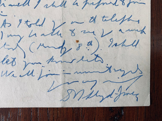 1943 D. MARTYN LLOYD-JONES. 4pp Autograph Letter