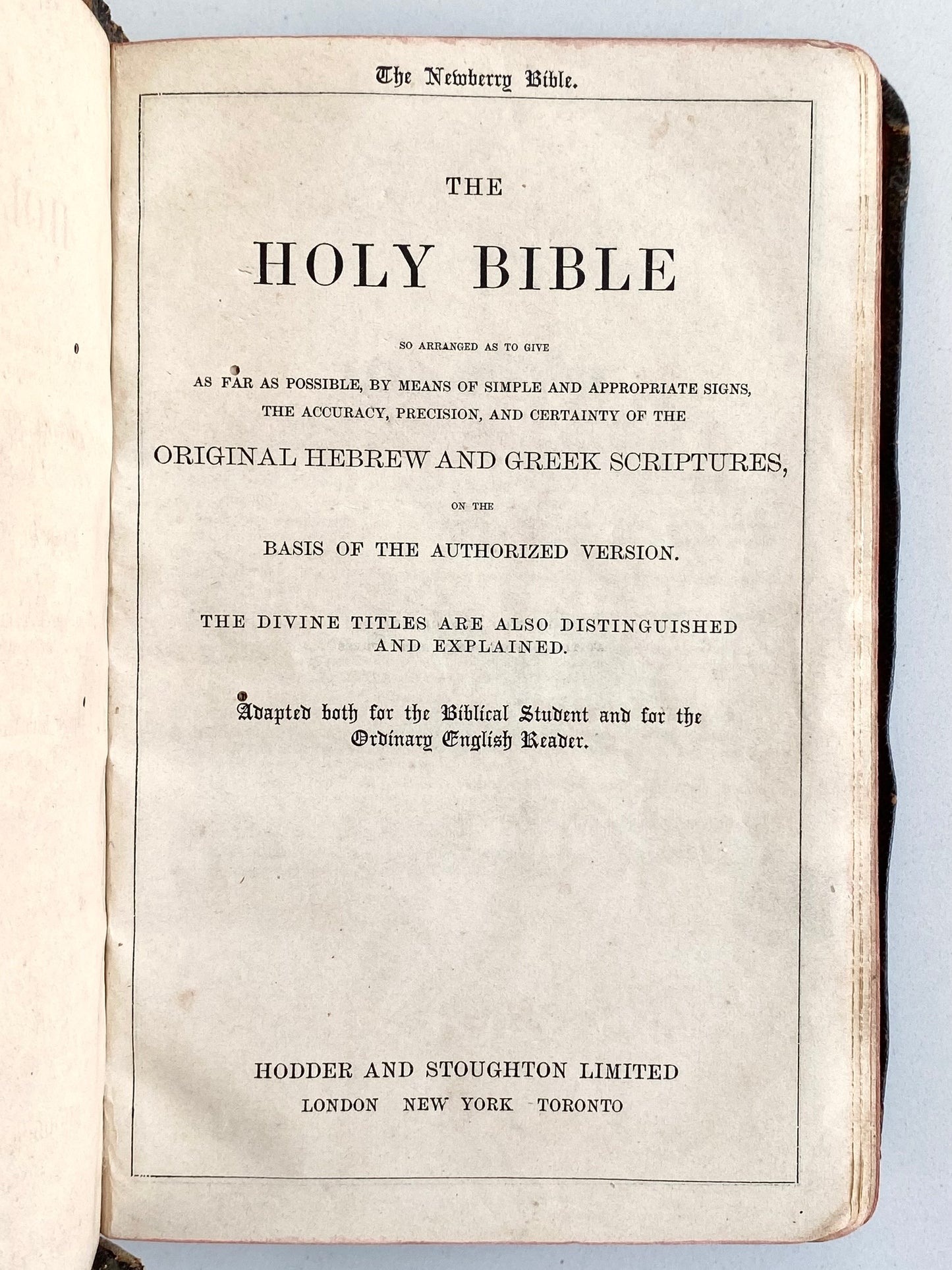 1920 JOHN RUDDOCK. Pioneer Missionary to Honduras and Guatemala's Newberry Bible.