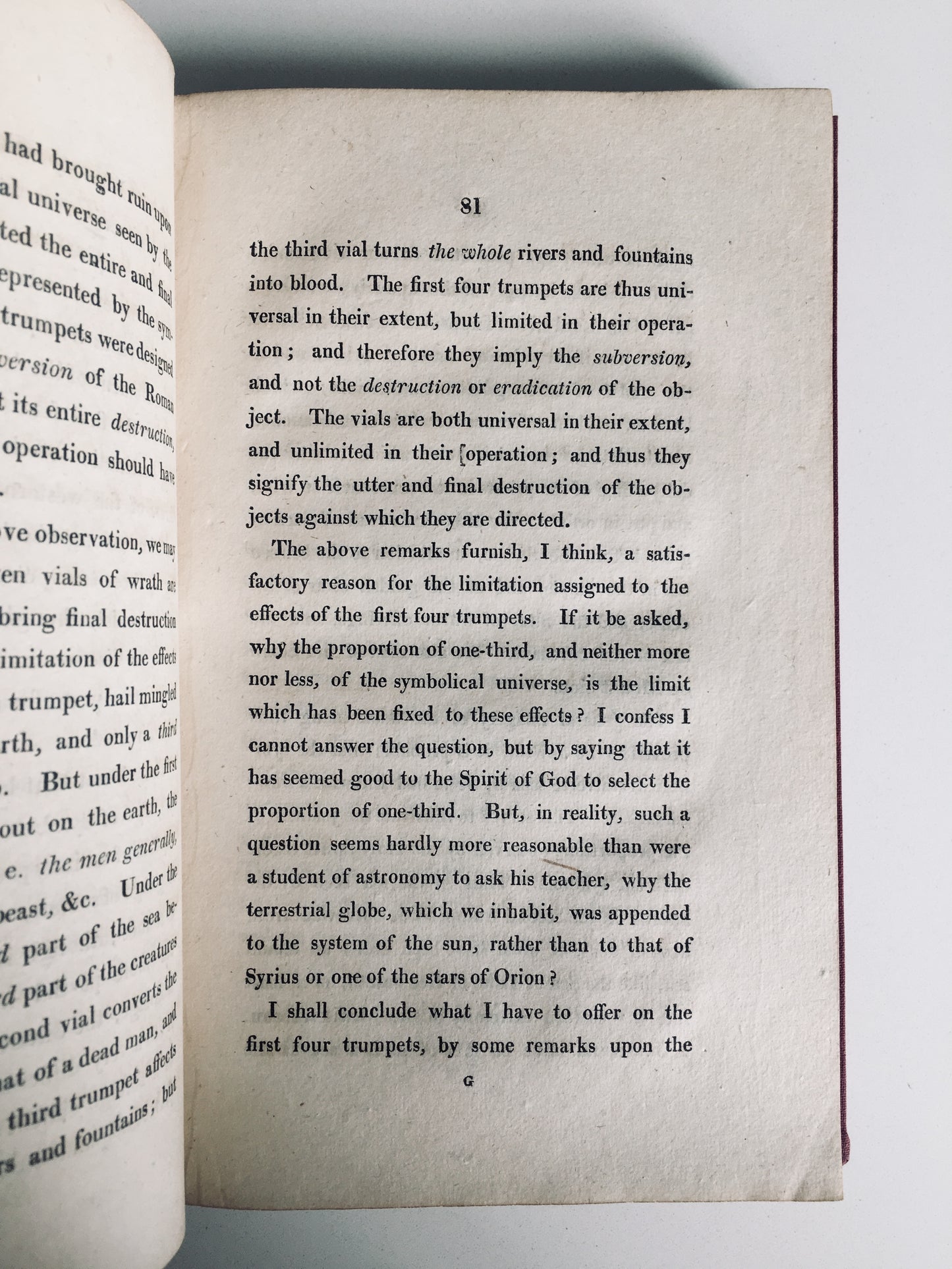 1813 WILLIAM CUNINGHAME. Dissertation on the Apocalypse. 1st Edition Important Premillennial Work