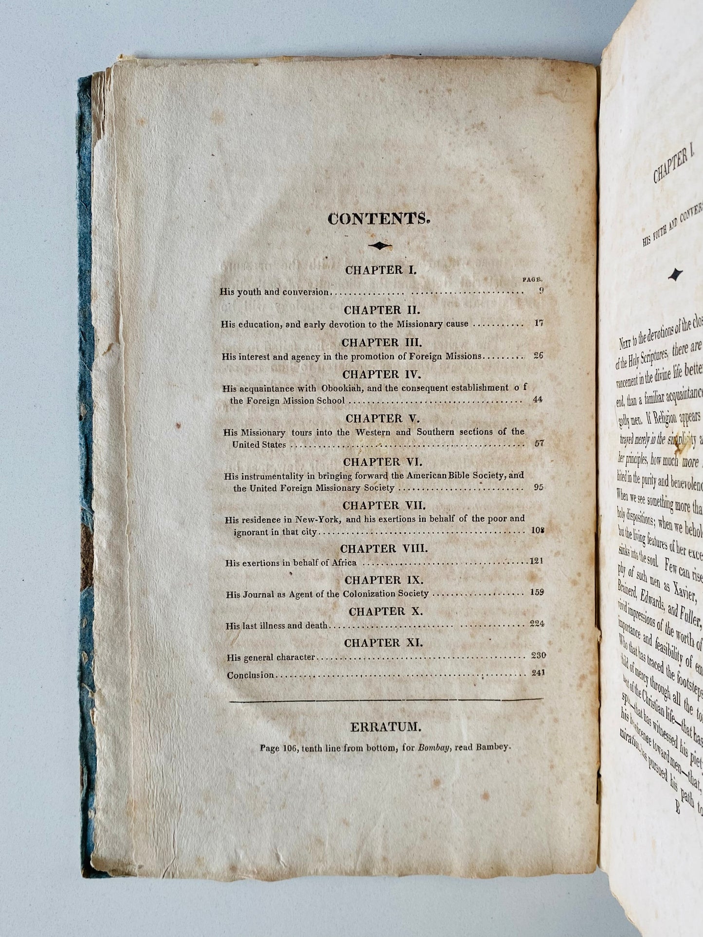 1820 HAYSTACK PRAYER REVIVAL. Rare Biography of Samuel J. Mills, Founder of Haystack Prayer Revival, Signed by Fellow Attendee!