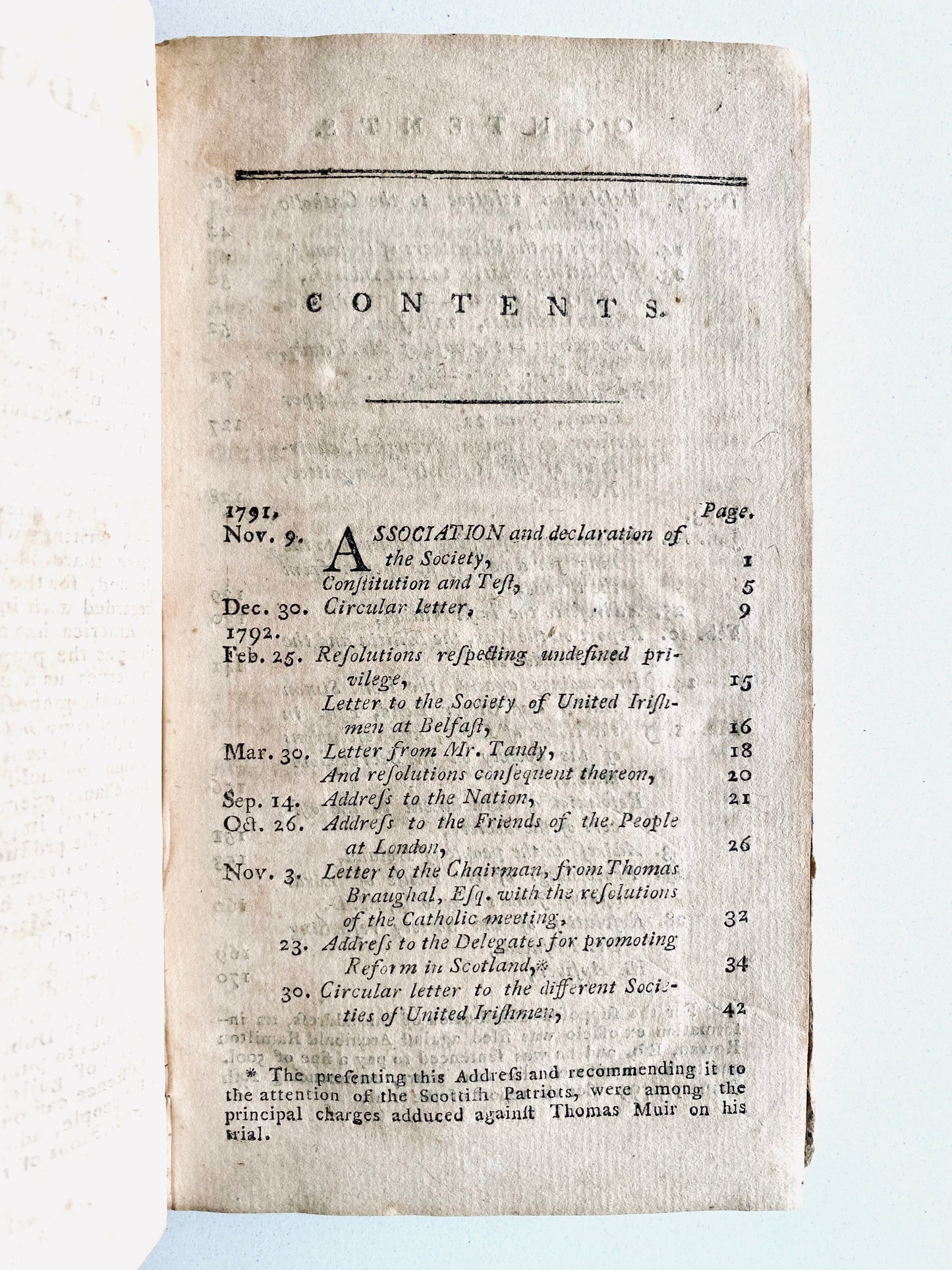 1795 RARE IRISH-AMERICANA. The Book that Connects the American Revolution to the Irish Rebellion.