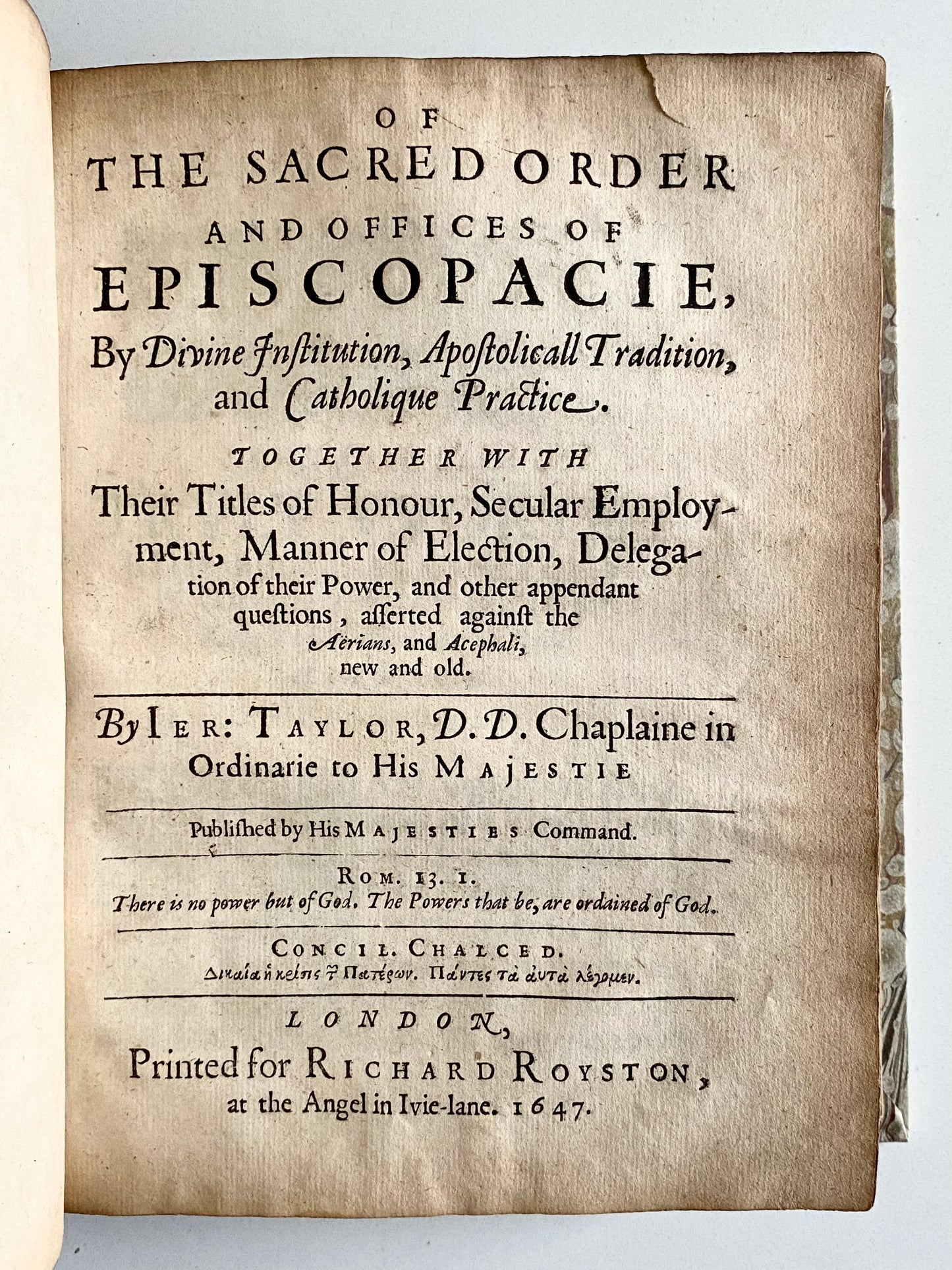 1648 JEREMY TAYLOR. Works of Prominent Anglican Devotionalist & Influence on John Wesley.